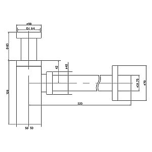 Сифон для раковины Timo 959/03L купить в интернет-магазине сантехники Sanbest
