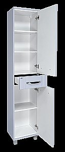 Пенал напольный Misty Терра 40 П-Тер0504050-1Я серый для ванной в интернет-магазине сантехники Sanbest