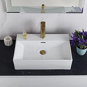 Раковина накладная BelBagno 51 BB1340 белая купить в интернет-магазине Sanbest