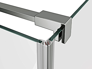 Душевой уголок Ravak Cool! COSD1+COPS 90x90 профиль блестящий хром/стекло прозрачное купить в интернет-магазине Sanbest