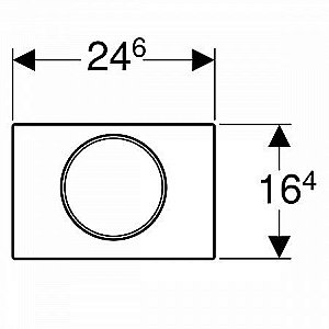 Кнопка для инсталляции Geberit Sigma 10 115.758.14.5 купить в интернет-магазине сантехники Sanbest