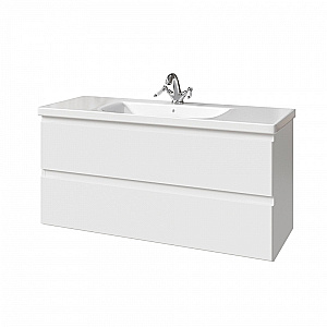 Тумба с раковиной Caprigo Forte 120 два ящика, цвет на выбор для ванной в интернет-магазине Sanbest