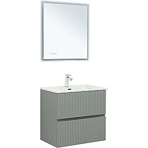 Тумба с раковиной Aquanet Джейн 70 313317 мисти грин для ванной в интернет-магазине Sanbest