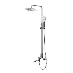 Душевая система BelBagno UNIQUE-VSCM-CRM хром купить в интернет-магазине сантехники Sanbest