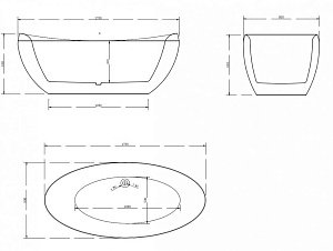 Ванна акриловая ABBER AB9236 170x80 купить в интернет-магазине Sanbest