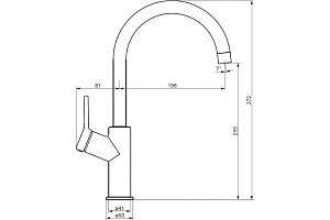 Смеситель для кухни Damixa ECLIPSE DX310720300 черный купить в интернет-магазине сантехники Sanbest