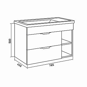 Тумба с раковиной подвесная Grossman ФОРТА 80 дуб галифакс для ванной в интернет-магазине Sanbest