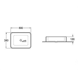 Раковина накладная Vincea 50 VBS-105G1 золото купить в интернет-магазине Sanbest