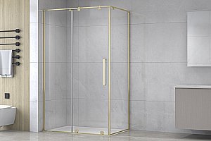 Душевой уголок Royal Bath BERN-S 120х90 RB9120-T-GD стекло прозрачное/профиль золото купить в интернет-магазине Sanbest