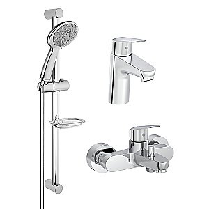 Набор смесителей VitrA Flow Round A42302EXP хром купить в интернет-магазине сантехники Sanbest