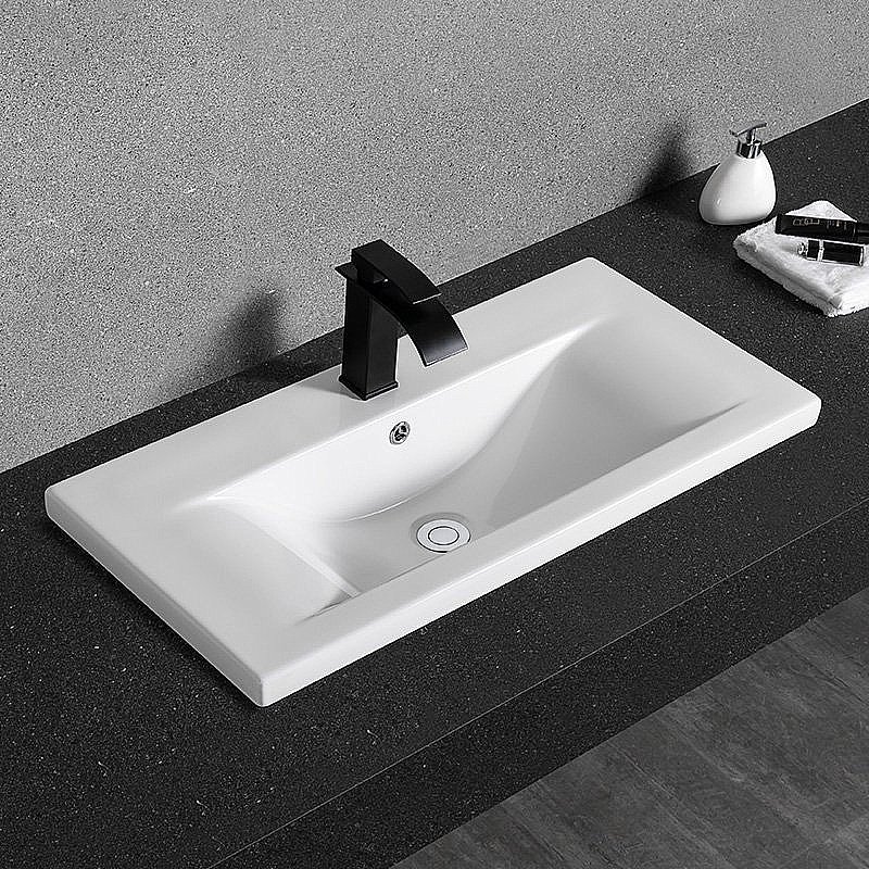 Раковина CeramaLux N 81,5 9393-80 белая купить в интернет-магазине Sanbest