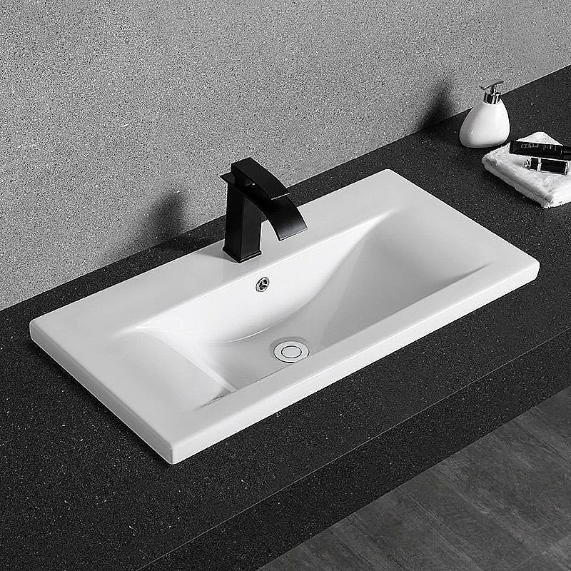 Раковина CeramaLux N 81,5 9393-80 белая купить в интернет-магазине Sanbest