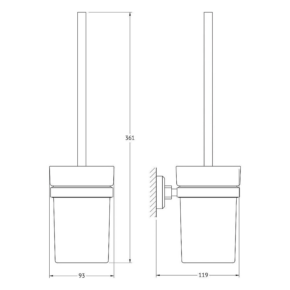 Ершик напольный ARTWELLE HAGEL 9929A купить в интернет-магазине сантехники Sanbest
