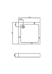 Душевой поддон Vincea VST-3AS-9090 90x90 белый купить в интернет-магазине Sanbest