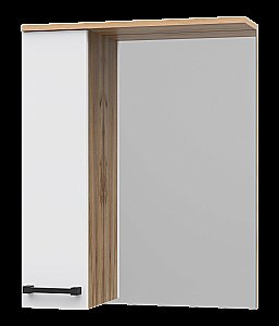 Зеркало со шкафом Misty Крафт 60 П-Кра-02060-011 Белый / Дуб Крафт Золотой в ванную от интернет-магазине сантехники Sanbest