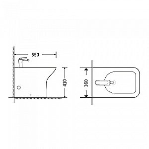 Биде Agger AT02300 купить в интернет-магазине Sanbest