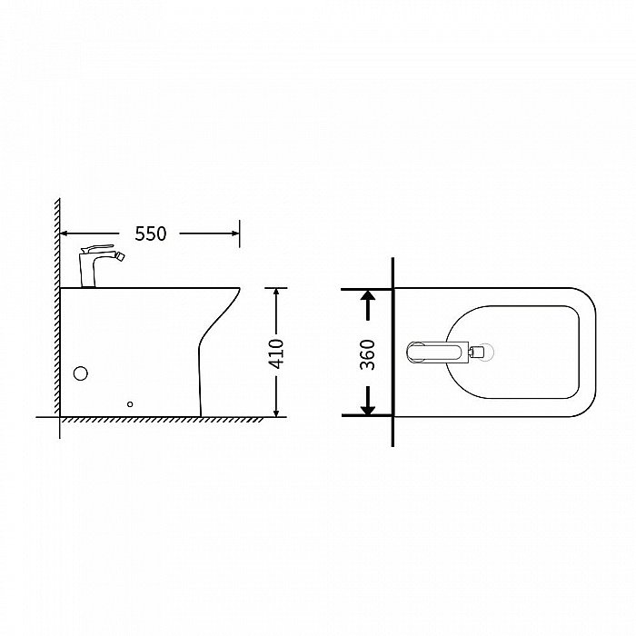 Биде Agger AT02300 купить в интернет-магазине Sanbest