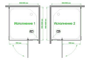 Душевой уголок Royal Bath RB 100х90 HPVD-C-CH стекло матовое/профиль хром купить в интернет-магазине Sanbest