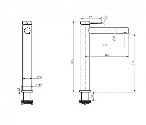 Смеситель для раковины ABBER Emotion 316 AF8811BRG-L розовое золото брашированное купить в интернет-магазине сантехники Sanbest