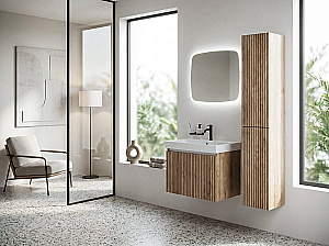 Раковина GSI NUBES 80 9622111 белая глянцевая купить в интернет-магазине Sanbest