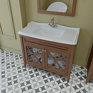 Тумба с раковиной Caprigo Napoli promo 100 орех для ванной в интернет-магазине Sanbest