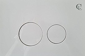 Кнопка для инсталляции CeramaLux DC/1-014 белая купить в интернет-магазине сантехники Sanbest