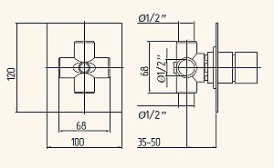 Дивертор Migliore KVANT ML.KVT-2727.CR для смесителя в интернет-магазине сантехники Sanbest