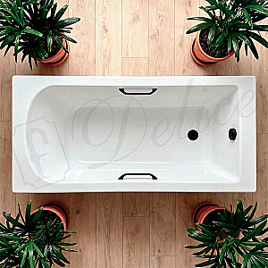 Ванна Delice Scandi DLR330027RB-G 170х80 белая/ручки черные купить в интернет-магазине Sanbest