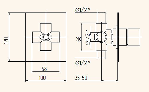 Дивертор Migliore KVANT ML.KVT-2727.CR для смесителя в интернет-магазине сантехники Sanbest