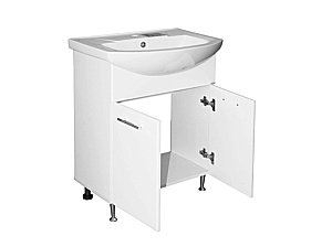 Тумба с раковиной MIXLINE РОСТОК 65 белая для ванной в интернет-магазине Sanbest