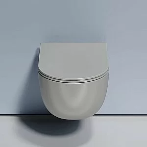 Унитаз подвесной Ceramica Nova Modena CN6063MH безободковый, с крышкой микролифт, антрацит матовый купить в интернет-магазине Sanbest