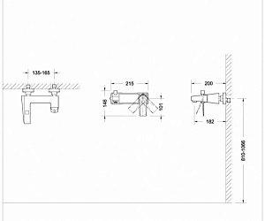 Смеситель для ванны BRAVAT Iceberg F676110G-01 купить в интернет-магазине сантехники Sanbest