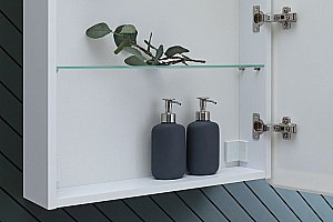 Зеркальный шкаф Aquanet Оптима 311860 60 купить в интернет-магазине сантехники Sanbest