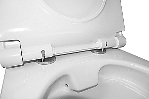 Унитаз подвесной Azario Geno AZ-2196-D белый, безободковый, с крышкой микролифт купить в интернет-магазине Sanbest