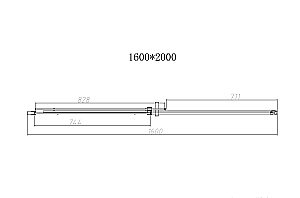 Душевая дверь Vincea DICE VDS-4D160CL 160 хром/прозрачная купить в интернет-магазине Sanbest