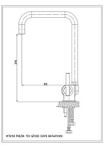 Смеситель для кухни GPD FREZIA MTE100 купить в интернет-магазине сантехники Sanbest