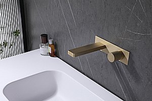 Смеситель для раковины Abber Rund AF8712G золото матовое купить в интернет-магазине сантехники Sanbest