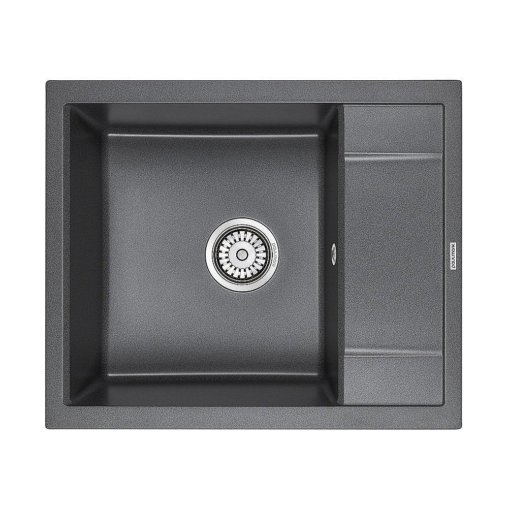 Мойка кухонная Paulmark Optimum PM216050-DG черный купить в интернет-магазине сантехники Sanbest