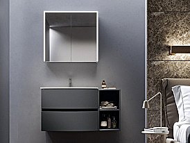 Тумба с раковиной Cezares Elettra 75 Grafite для ванной в интернет-магазине Sanbest