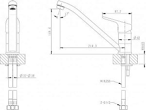 Смеситель для кухни BRAVAT Drop F74898C-2 купить в интернет-магазине сантехники Sanbest