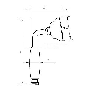 Душевая лейка Webert SHOWER SET AC0428065 бронза купить в интернет-магазине сантехники Sanbest