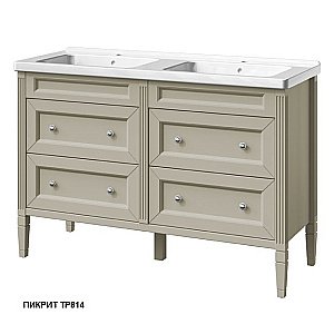 Тумба с раковиной с 2-мя ящиками Caprigo Albion-concept 125 цвет на заказ для ванной в интернет-магазине Sanbest