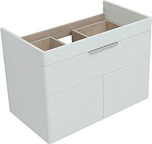 Тумба с раковиной Aquanet Ирис new 80 белый глянец для ванной в интернет-магазине Sanbest