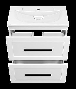 Тумба с раковиной Misty Модерн - 70 П-Мод07070-011Пр белая для ванной в интернет-магазине Sanbest