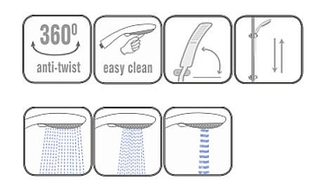 Душевая система RIVER Crater D20-2 купить в интернет-магазине сантехники Sanbest