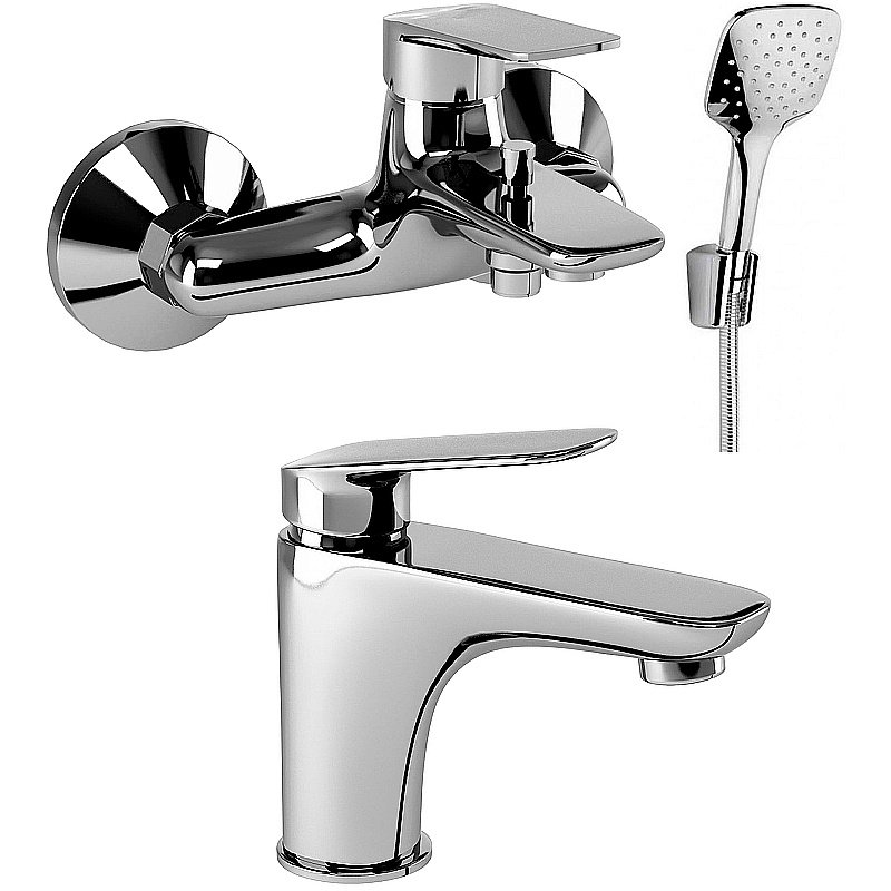Набор смесителей PAINI Laguna LACRSET3 хром купить в интернет-магазине сантехники Sanbest