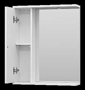 Зеркало со шкафом Misty Лира 60 П-Лир04060-013Л белый в ванную от интернет-магазине сантехники Sanbest