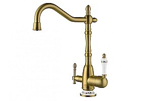 Смеситель для кухни Zorg Sanitary ZR 312 YF-50-BR Бронза купить в интернет-магазине сантехники Sanbest