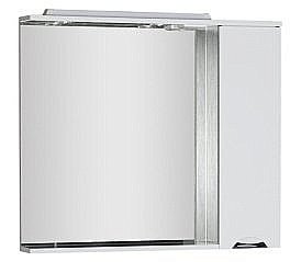 Зеркало со шкафом Aquanet Гретта 90 венге/белый в ванную от интернет-магазине сантехники Sanbest