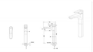 Смеситель для раковины Bravat Source F1173218BW-A9-ENG купить в интернет-магазине сантехники Sanbest